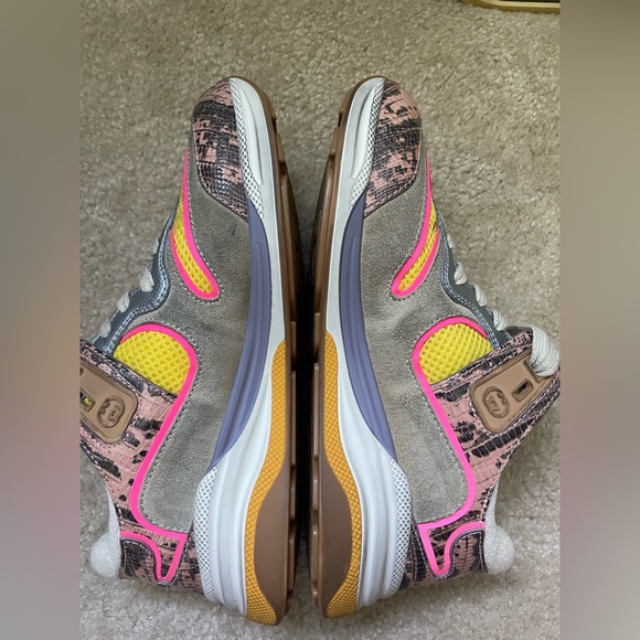 GUCCI women’s Ultrapace multicolor sneakers | snake print sz 37 - Picture 10 of 14
